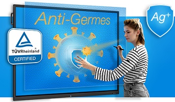 écran tactile anti germes